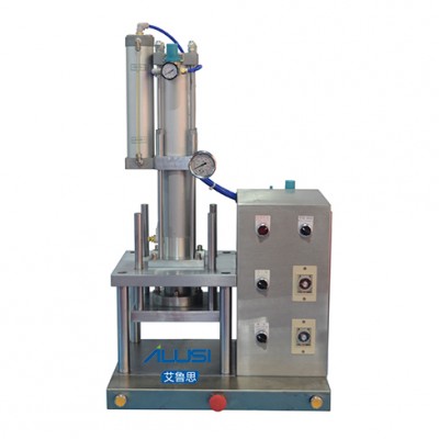 Semi-automatic pressed powder/eye shadow cosmetic product pressing machine