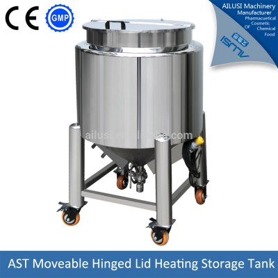 Conical bottom stainless steel storage tank