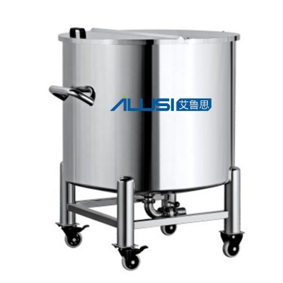 Movable hinged lid liquid storage tank